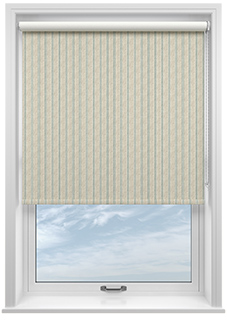Emily Bond George Stripe Print, Fern - Twist&Fit Roller Blind